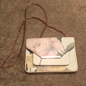 Ted Baker London Floral Crossbody Bag - Cream and Pink